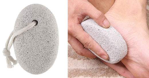 ALVENZA Oval Foot Pumice Stone | Natural Lava Heel Scrubber & Callus Remover for Smooth Feet