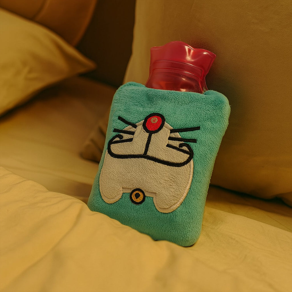 Doremon Hot Water Bag – Pain Relief with Soft Cover | ALVENZA - Detail 1