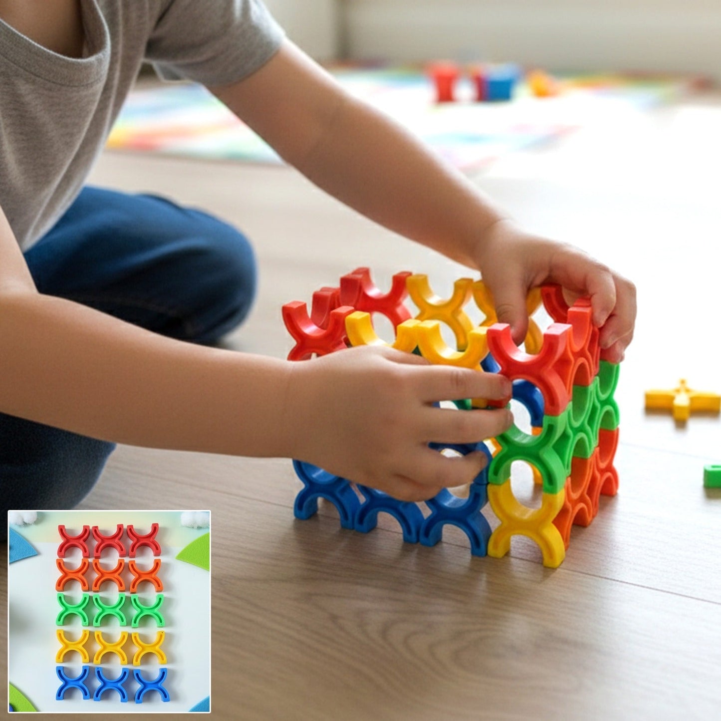  Balanced Blocks Stacking Toy – Boosts Creativity & Motor Skills - Detail 1