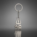  Mahakal Trishul Keychain – Durable Metal Spiritual Keyring for Devotees - Detail 1