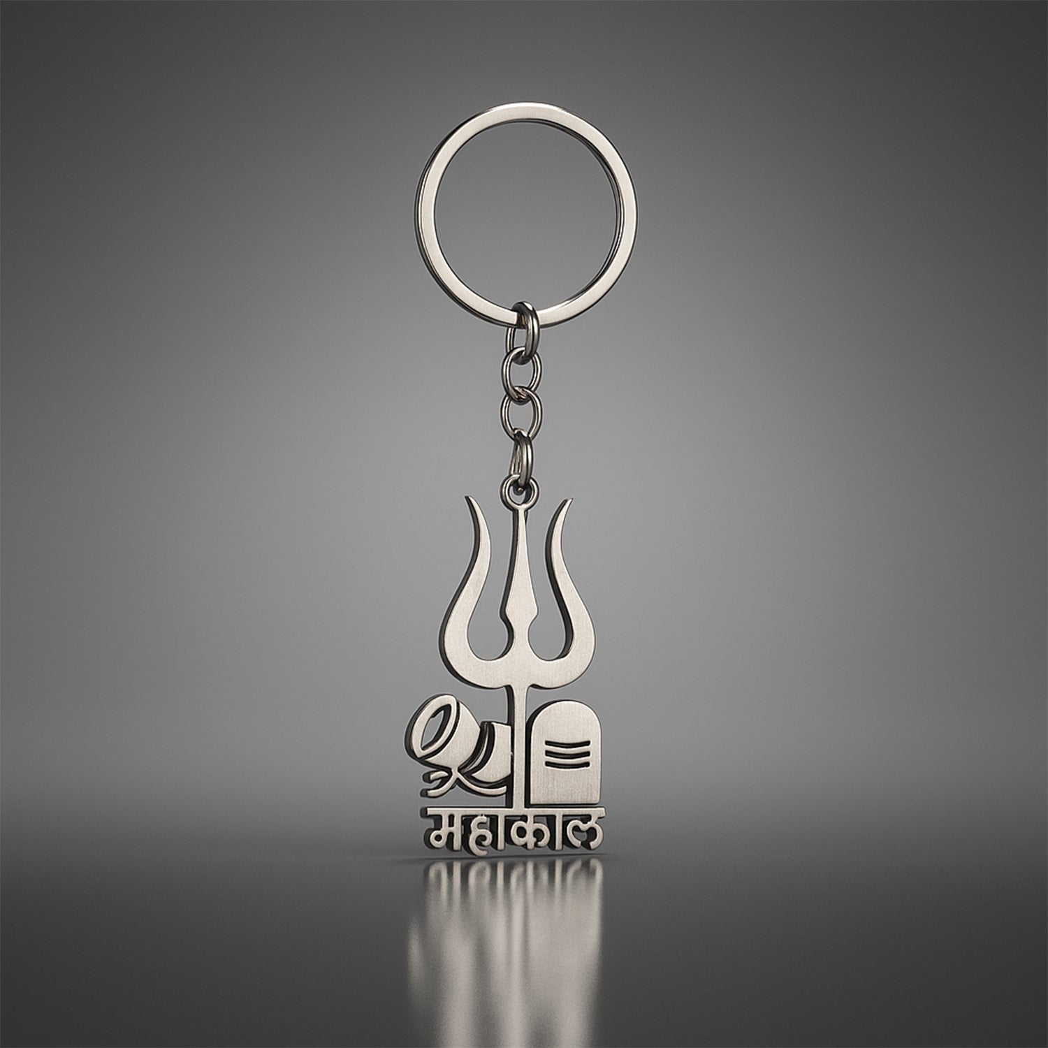  Mahakal Trishul Keychain – Durable Metal Spiritual Keyring for Devotees - Detail 1
