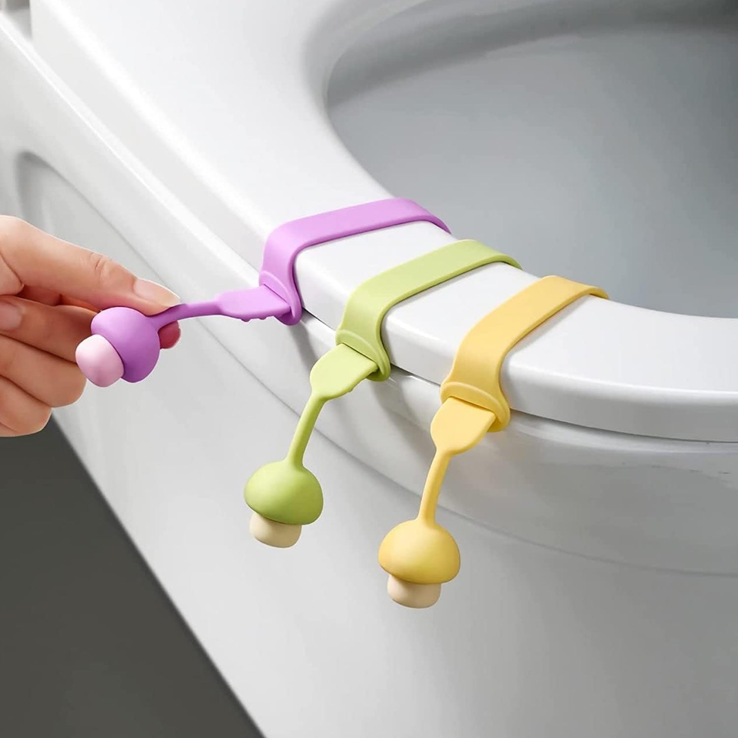  Toilet Seat Lifter – Hygienic Silicone Grip for Bathroom | ALVENZA - Detail 2