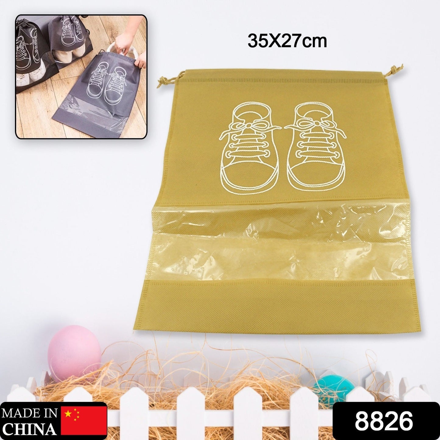  Waterproof Shoe Bag – Portable Travel & Beach Organizer | ALVENZA - Detail 2