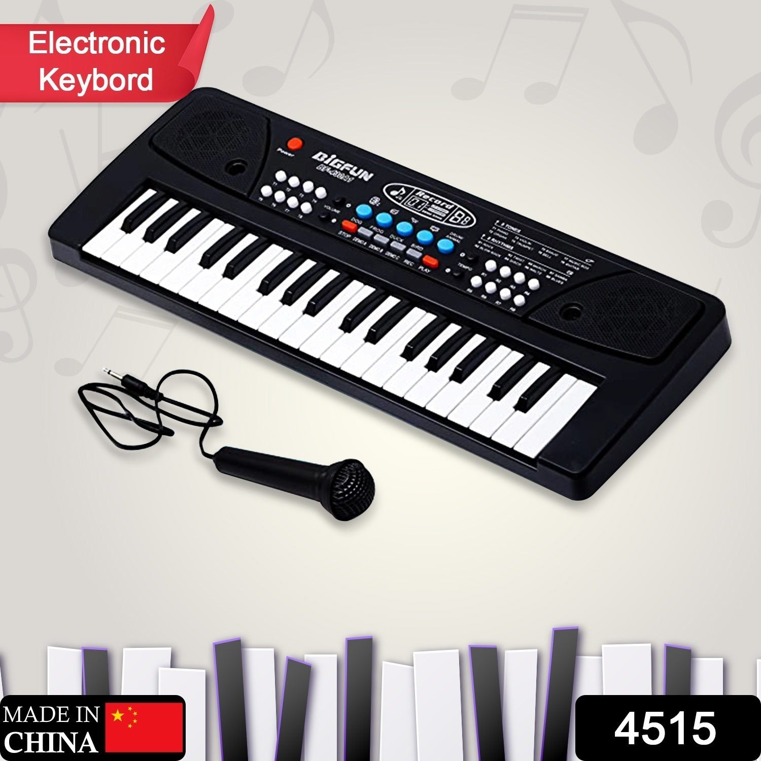 Kids Piano Keyboard – 37-Key, Mic & Record | ALVENZA - Detail 2