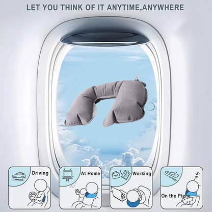  Inflatable U-Shape Travel Pillow – Portable Neck Support - Detail 2