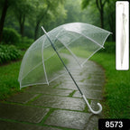  Transparent Dome Umbrella – Windproof with Comfortable Curved Handle - Detail 2