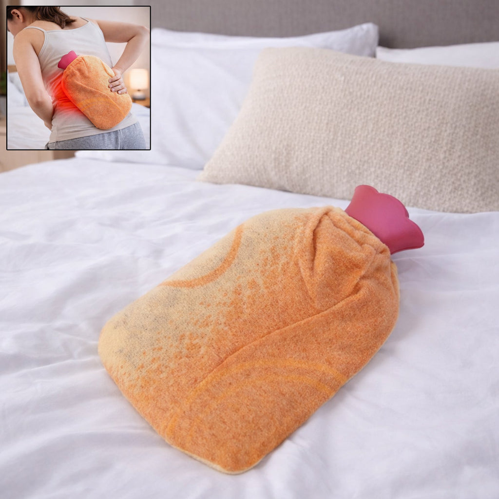  Hot Water Bag – Reusable Pain Relief with Soft Fabric Cover - Detail 2