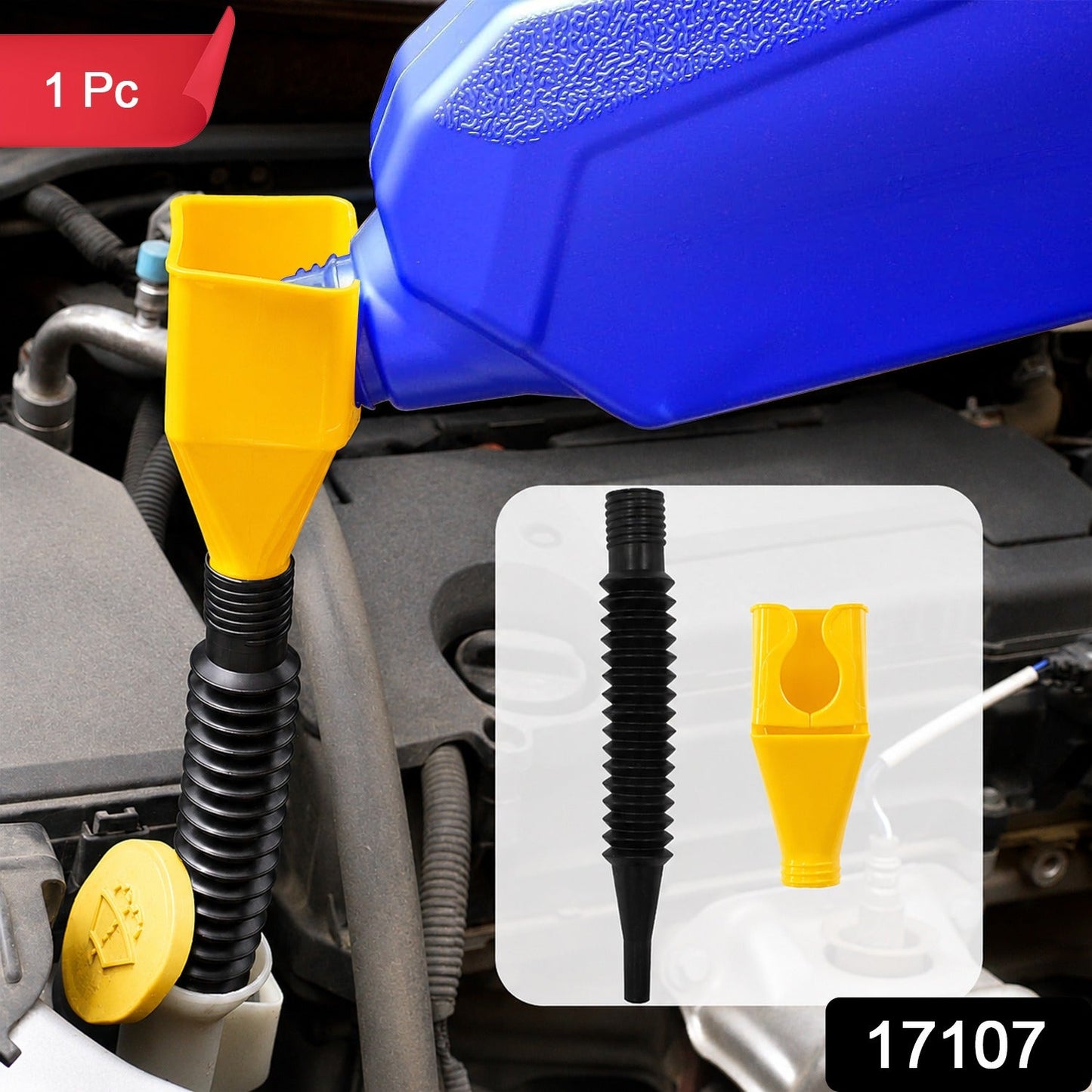  Flexible Plastic Funnel – Spill-Free Car Oil Fuel Filling - Detail 2