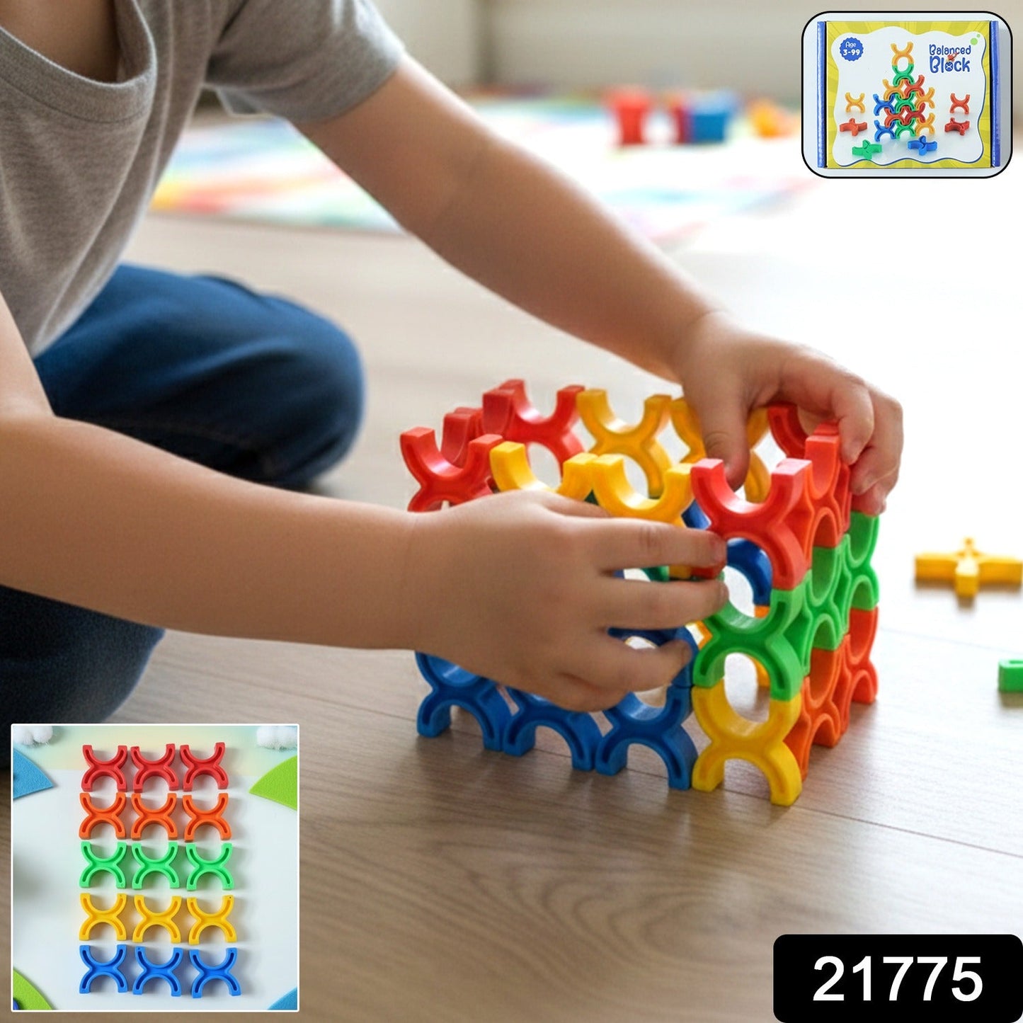  Balanced Blocks Stacking Toy – Boosts Creativity & Motor Skills - Detail 2