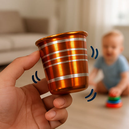  Stainless Steel Kids Glass Set – Musical Bell Sound, 6-Piece | ALVENZA - Detail 2
