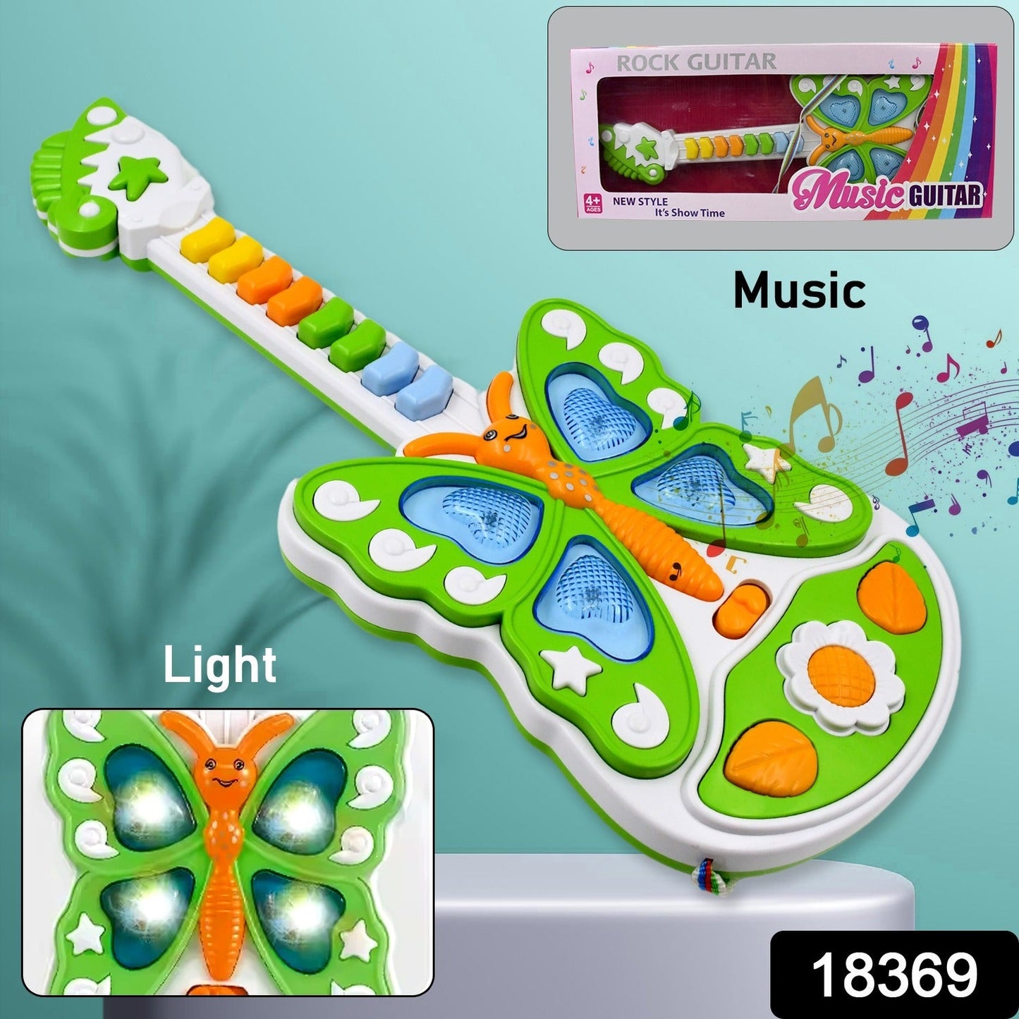  Kids Musical Guitar Toy – Light & Music, Learning Fun | ALVENZA - Detail 2