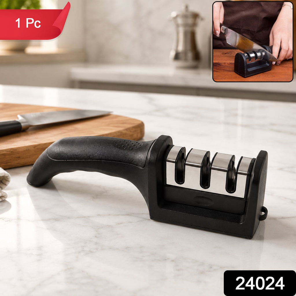  3 Stage Manual Knife Sharpener Tool for Steel and Ceramic Knives Ki... - Detail 2