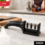  3 Stage Manual Knife Sharpener Tool for Steel and Ceramic Knives Ki... - Detail 2