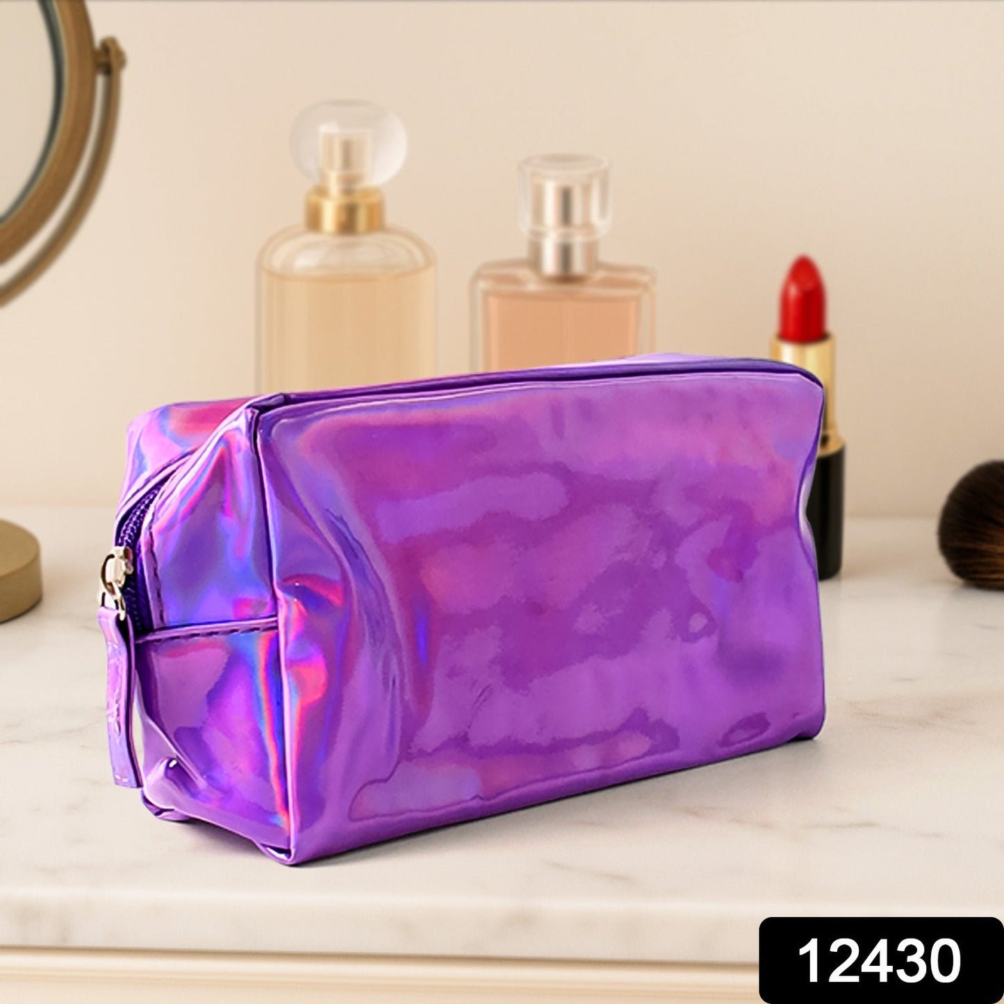  Holographic Waterproof Travel Cosmetic Pouch – Stylish & Durable - Detail 2