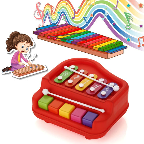  Baby Piano Xylophone – 2-in-1 Musical Toy for Toddlers | ALVENZA - Detail 2