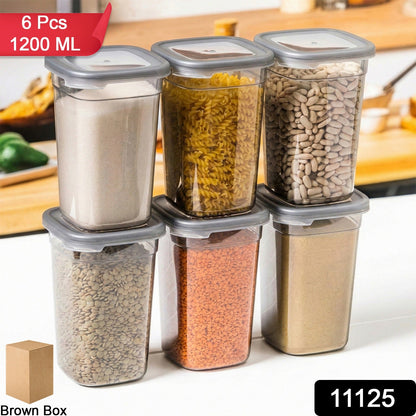  Kitchen Storage Containers – Airtight 6 Pc Set, 1200 ML Each - Detail 2