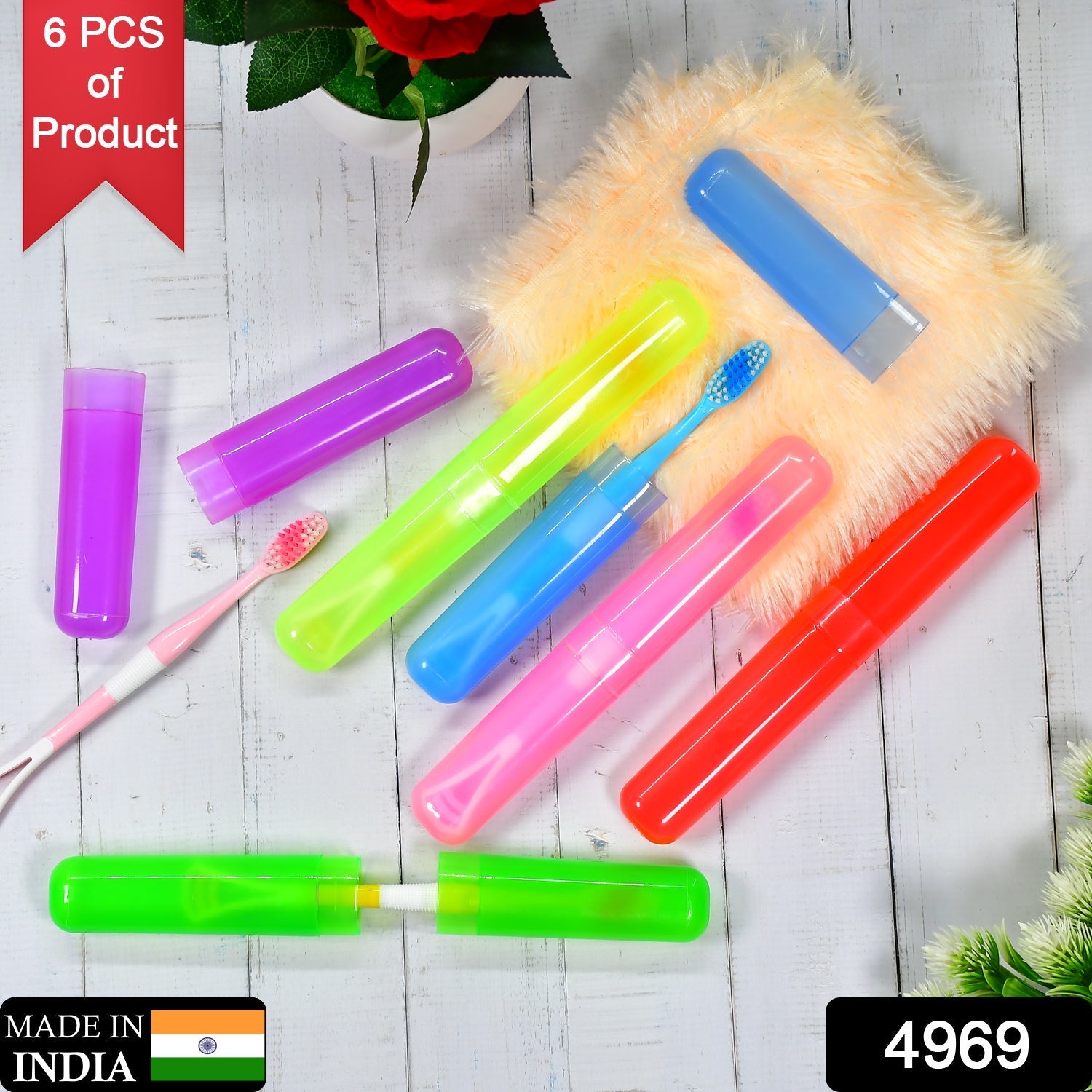  Travel Toothbrush Covers – 6pc Anti-Bacterial Set | ALVENZA - Detail 2