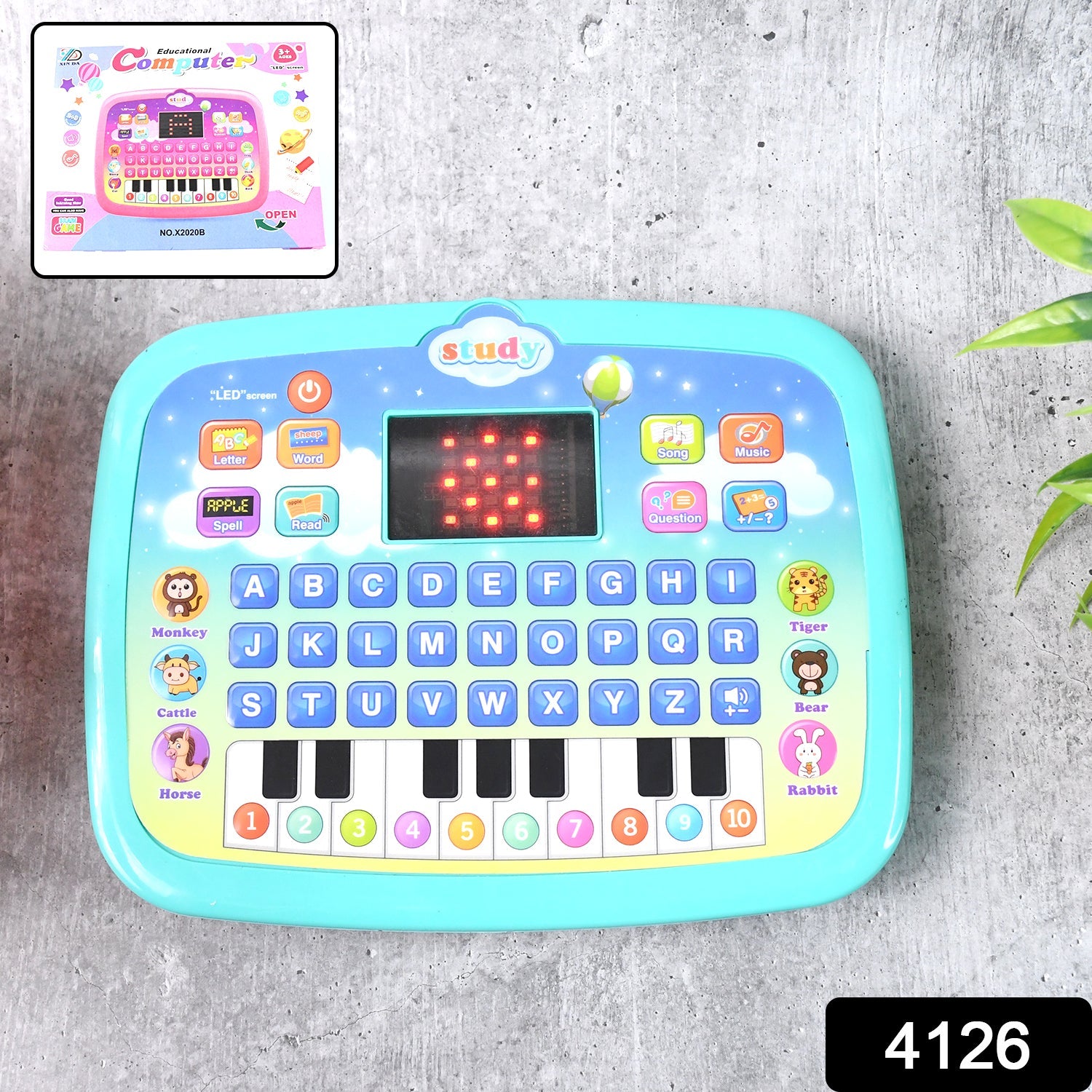  Educational Piano Laptop Toy – Interactive Learning with LED Music - Detail 2