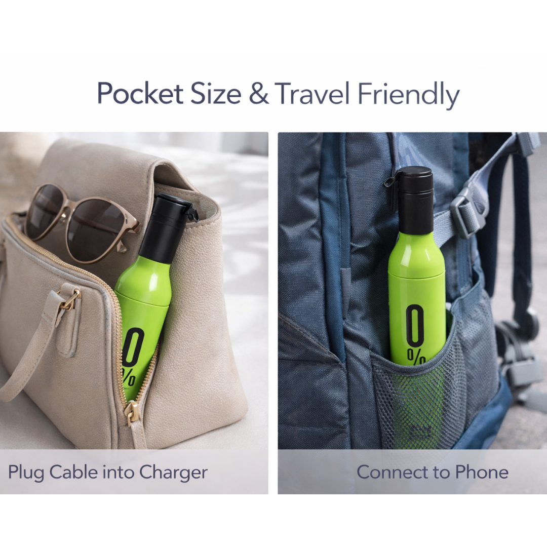  Wine Bottle Umbrella – Compact Windproof Travel | ALVENZA - Detail 3