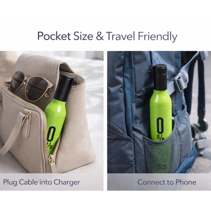  Wine Bottle Umbrella – Compact Windproof Travel | ALVENZA - Detail 3