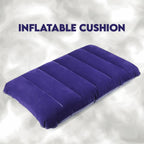  Inflatable Travel Pillow – Velvet Air Comfort (Blue) | ALVENZA - Detail 3