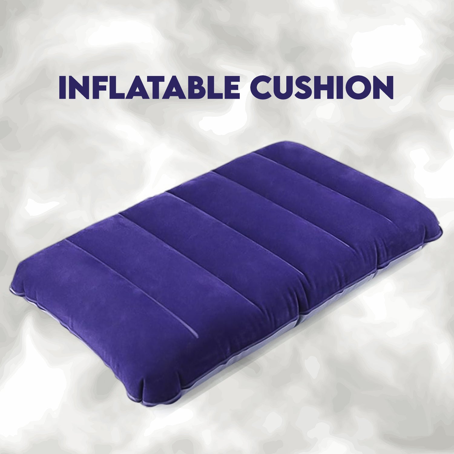  Inflatable Travel Pillow – Velvet Air Comfort (Blue) | ALVENZA - Detail 3