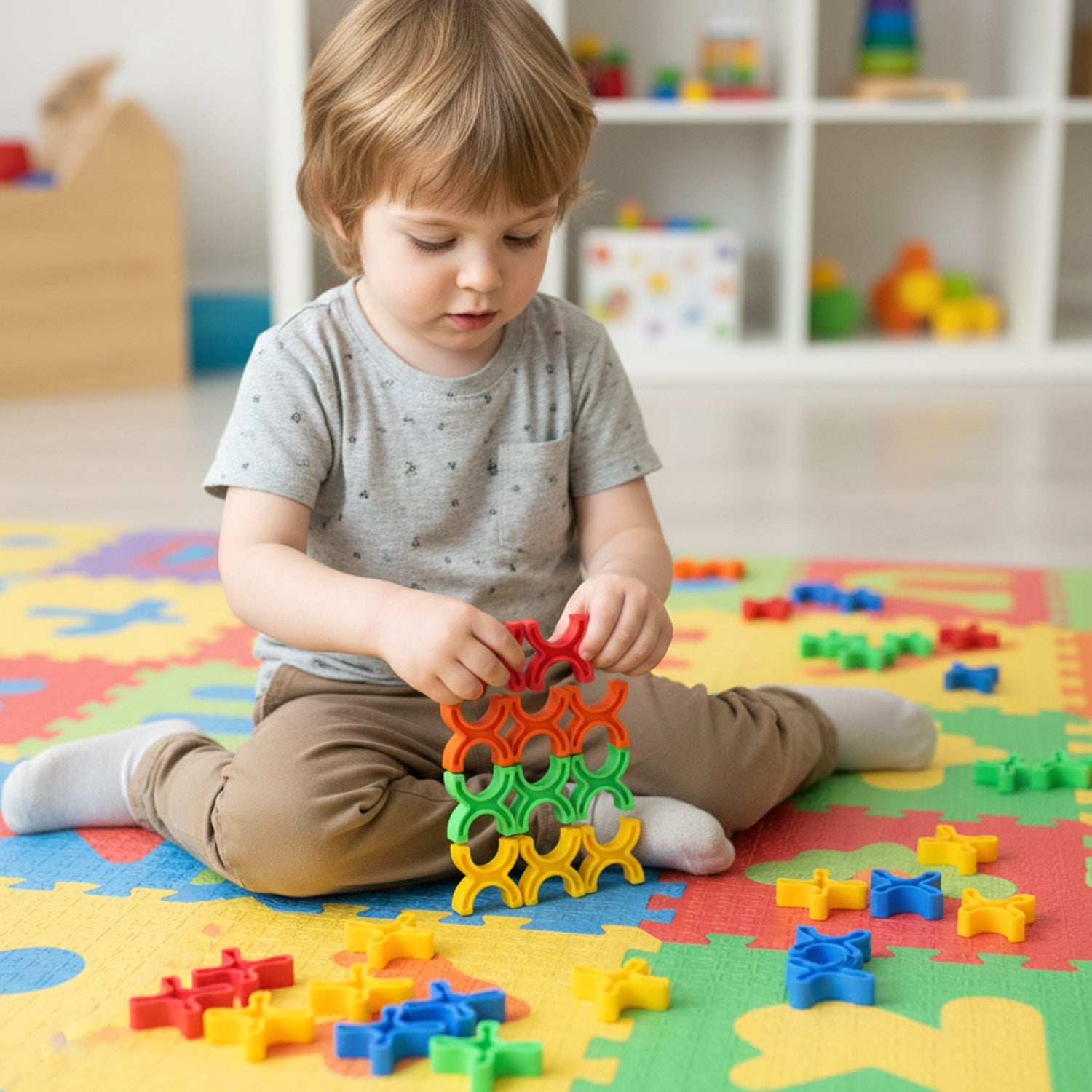  Balanced Blocks Stacking Toy – Boosts Creativity & Motor Skills - Detail 3