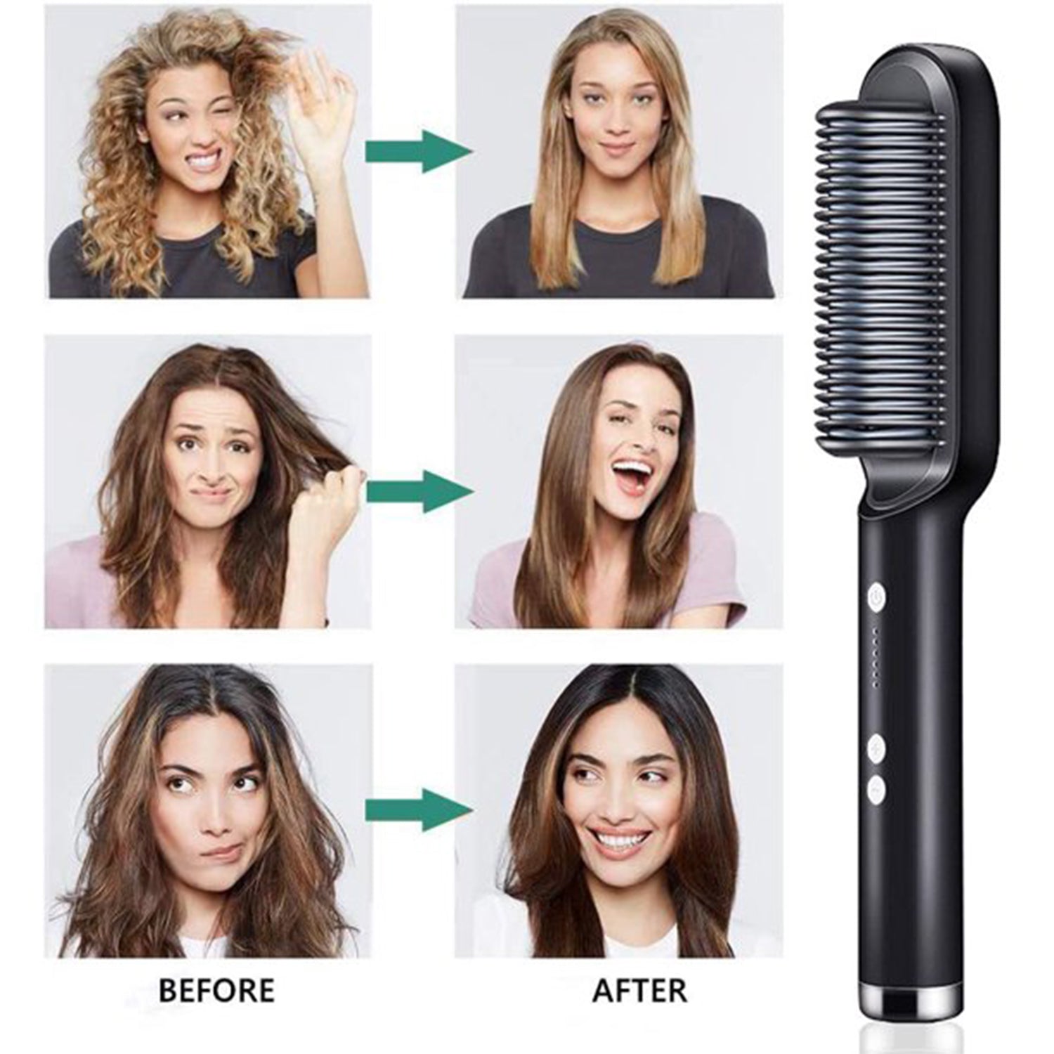  Hair Straightener – Keratin Ceramic & Scalp Massager | ALVENZA - Detail 3