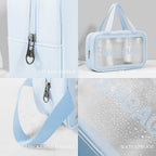  Waterproof Transparent Travel Toiletry Bag Set – 3 Sizes for Easy Organization - Detail 3