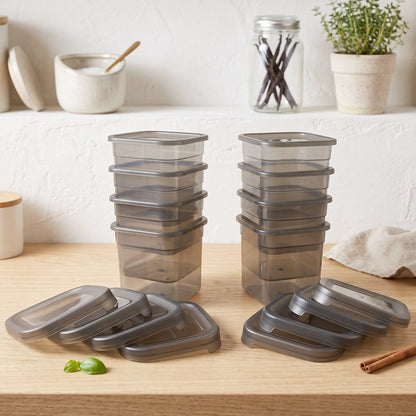  Plastic Food Storage Container Set 700ml Airtight Pantry Jars (8 Pc Set) - Detail 3