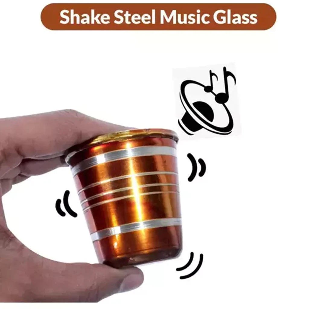 Stainless Steel Kids Glass Set – Musical Bell Sound, 6-Piece | ALVENZA - Detail 3