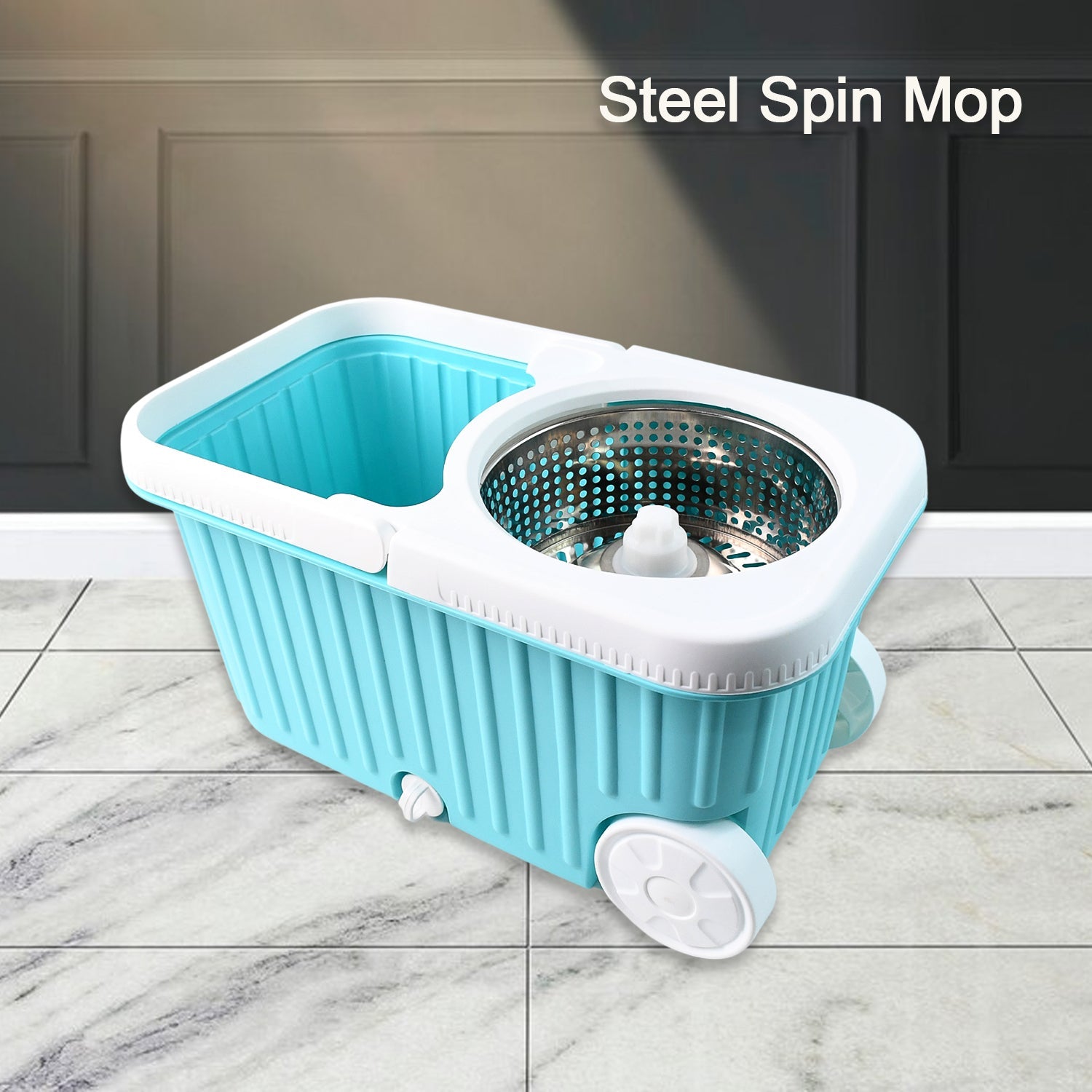  Spin Mop – 360° Rotating Stainless Steel Spinner for Deep Cleaning - Detail 3