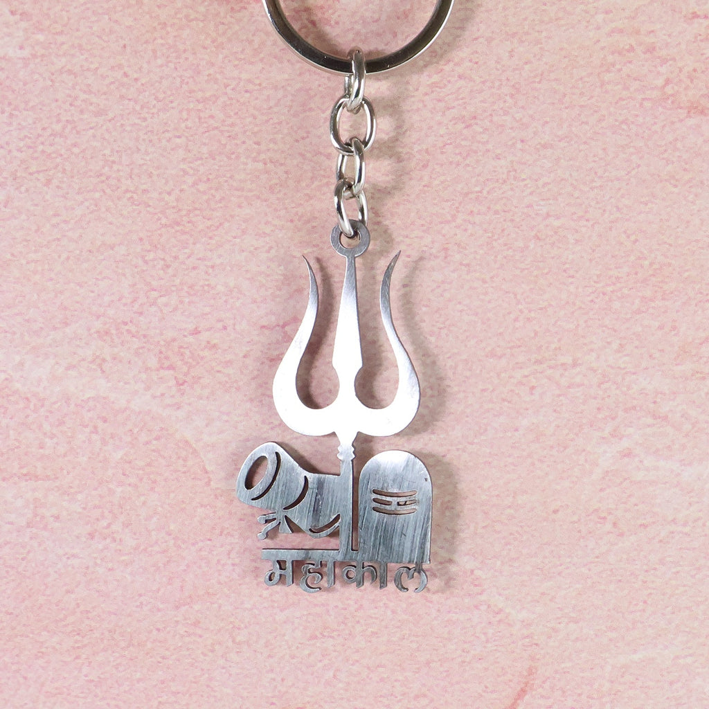  Mahakal Trishul Keychain – Durable Metal Spiritual Keyring for Devotees - Detail 3