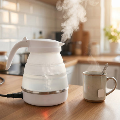  Collapsible Travel Electric Kettle 600ml Foldable Silicone Water Boiler (1 Pc) - Detail 3