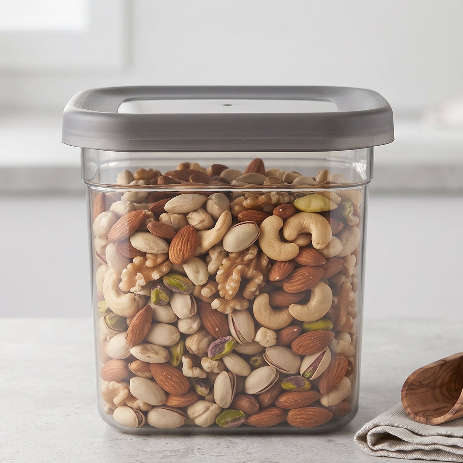  Plastic Food Storage Container Set 700ml Airtight Pantry Jars (8 Pc Set) - Detail 4