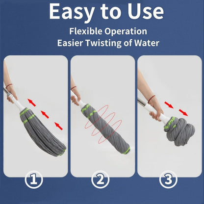  360° Spin Mop – Adjustable Handle & Microfiber Head for Effortless Cleaning - Detail 4