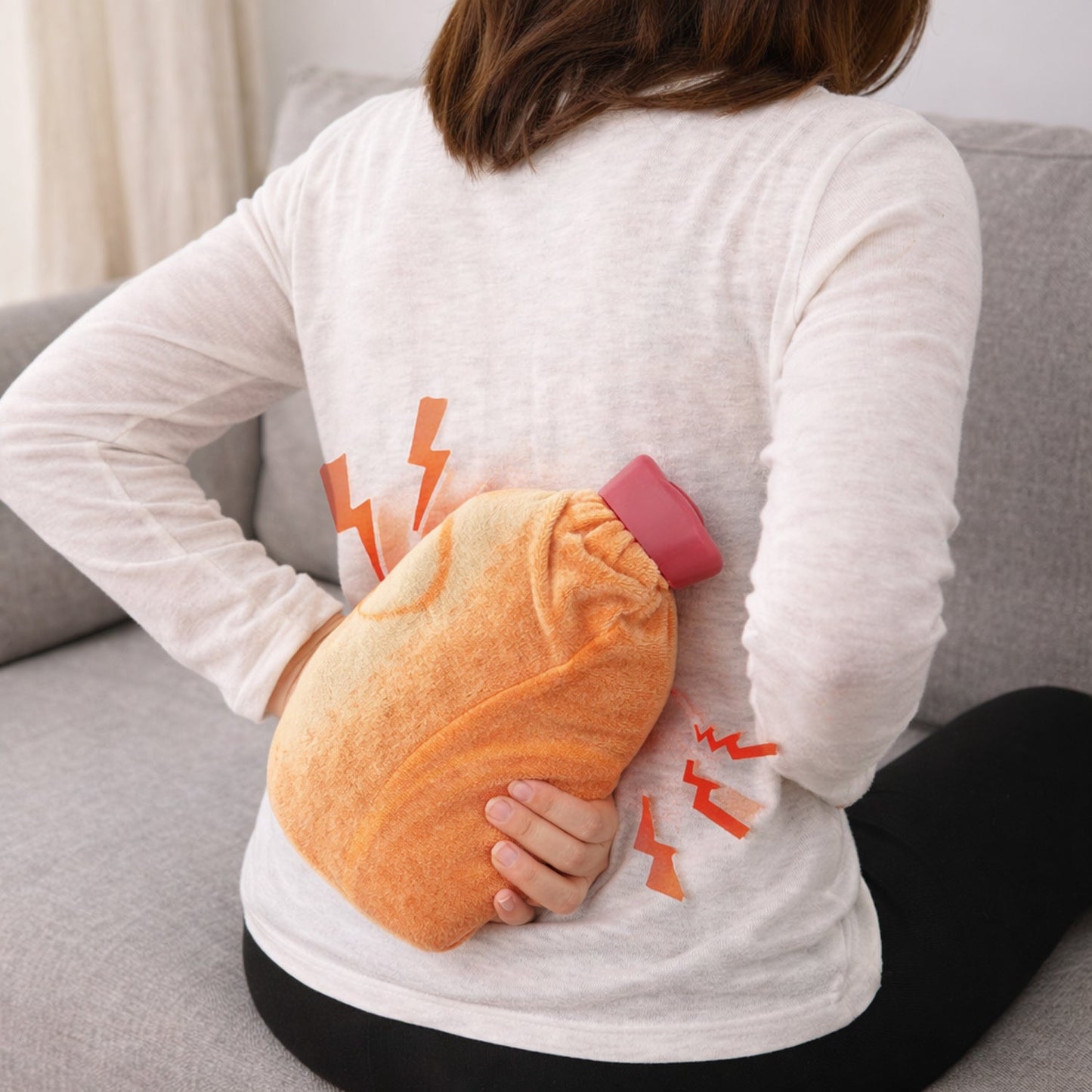  Hot Water Bag – Reusable Pain Relief with Soft Fabric Cover - Detail 4