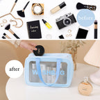  Waterproof Transparent Travel Toiletry Bag Set – 3 Sizes for Easy Organization - Detail 4