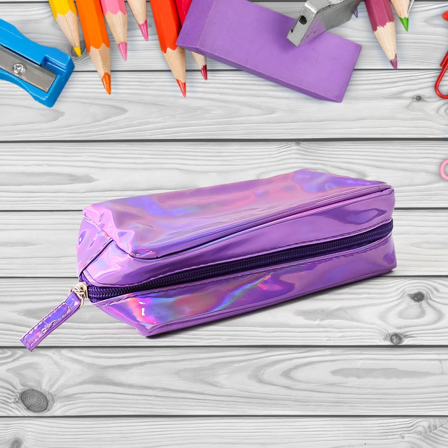 Holographic Waterproof Travel Cosmetic Pouch – Stylish & Durable - Detail 4