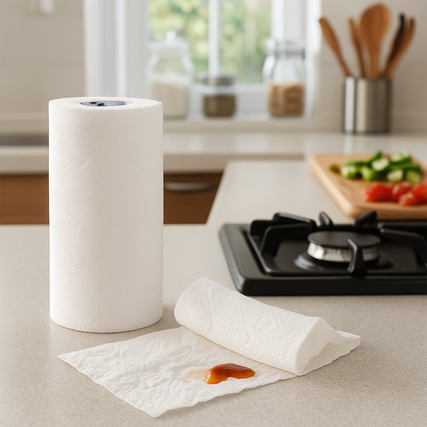  Kitchen Paper Towel Roll – 60 Super Absorbent Sheets - Detail 4