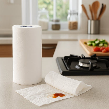  Kitchen Paper Towel Roll – 60 Super Absorbent Sheets - Detail 4