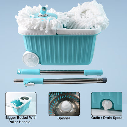  Spin Mop – 360° Rotating Stainless Steel Spinner for Deep Cleaning - Detail 4