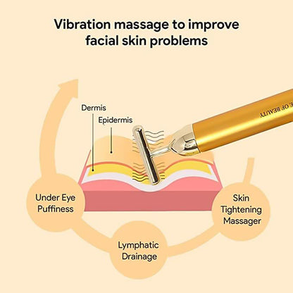  Vibrating Face Massager – Golden Energy for Radiant Skin | ALVENZA - Detail 4