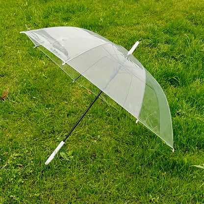  Transparent Dome Umbrella – Windproof with Comfortable Curved Handle - Detail 4