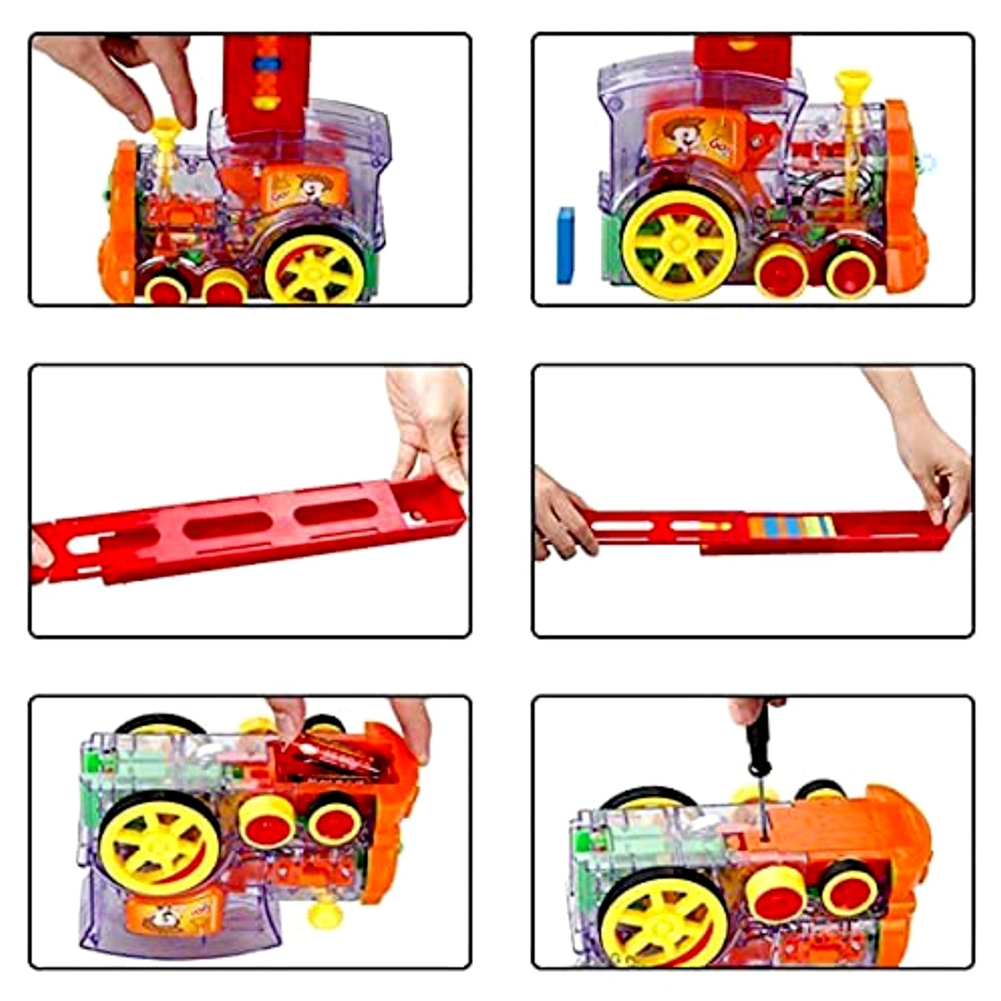  Domino Train Set – 40-Piece Automatic Block Laying Toy | ALVENZA - Detail 4