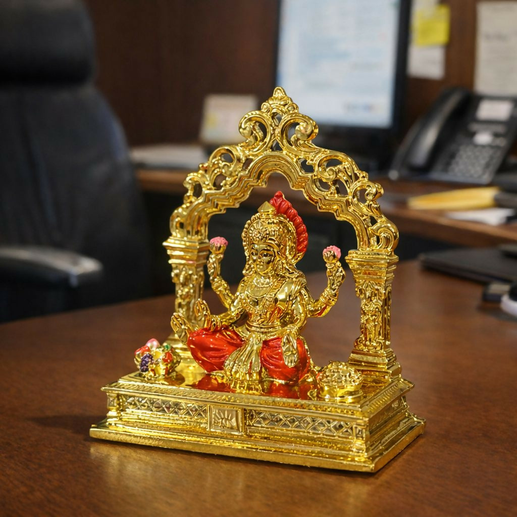 ALVENZA Goddess Lakshmi Idol – Sacred Home Decor for Prosperity and Positivity