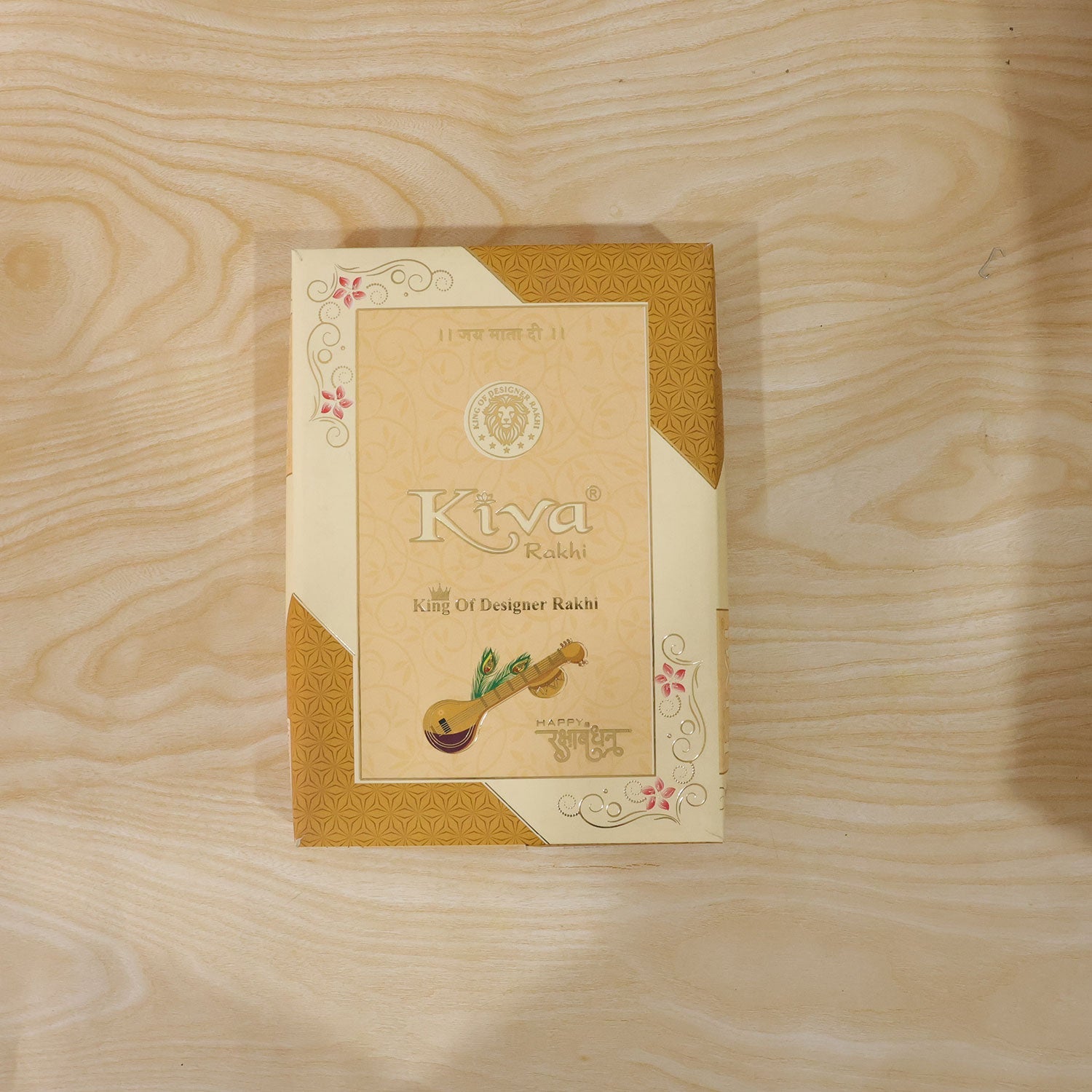 ALVENZA Ek Onkar Spiritual Rudraksha Rakhi for Brother with Beaded Thread Gift