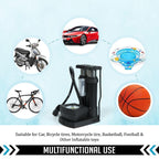 Mini Bike Pump Portable Foot Operated with Gauge - Detail View 12