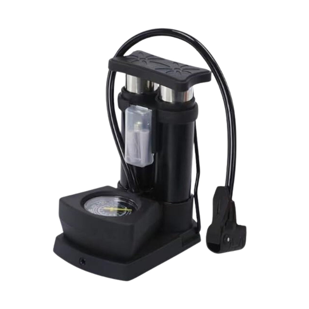 Mini Bike Pump Portable Foot Operated with Gauge - Detail View 7