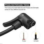 Mini Bike Pump Portable Foot Operated with Gauge - Detail View 9